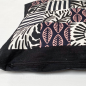 Preview: Kissenhülle Patchwork schwarz-weiß