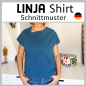 Preview: Schnittmuster für Shirt mit asymmetrischem Ausschnitt
