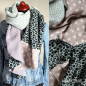 Preview: Tuch 'Grün + Grau'