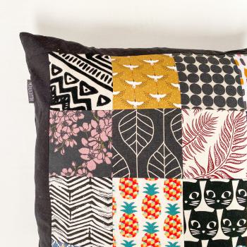 Preview: Kissenhülle Patchwork bunt
