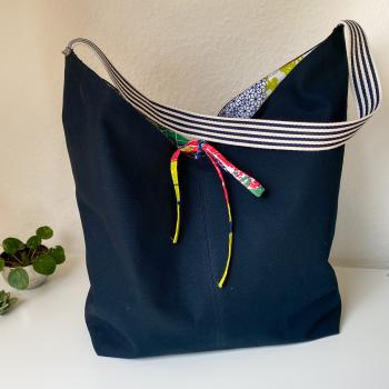 Wendetasche "blau + bunt"