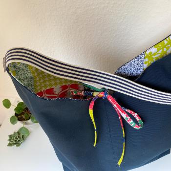 Preview: Wendetasche "blau + bunt"
