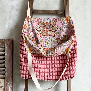 Preview: Tasche 'Pink Dots & Mandala'