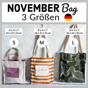 NOVEMBER Bag Schnittmuster