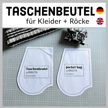 Taschenbeutel für Kleid + Rock