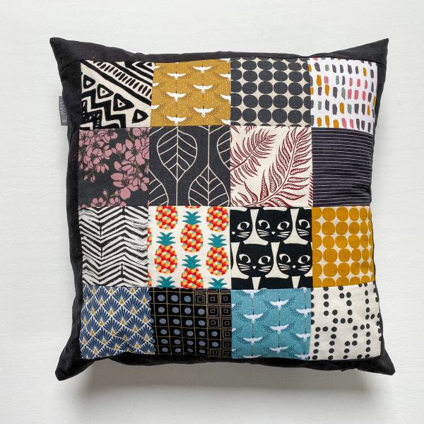 Kissenhülle Patchwork bunt