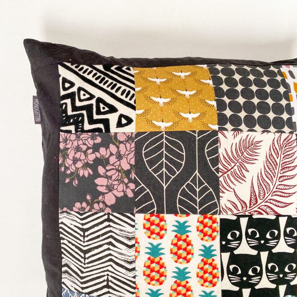 Kissenhülle Patchwork bunt