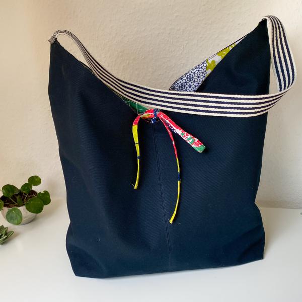 Wendetasche "blau + bunt"